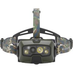   LEDLENSER HF8R Core RGB 1600lm/210m, Li-ion, tölthető fejlámpa terepmintás