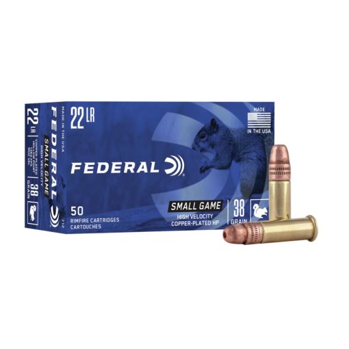 Federal 22LR Small Game Copper Plated HP 38gr