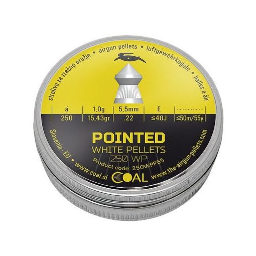 Coal Léglőszer 5,5/250 White Pellets Pointed 1g/15,43gr hegyes