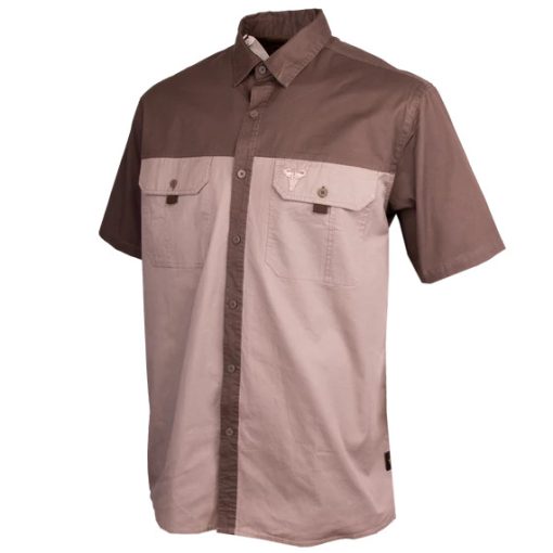 Wildebees Férfi rövid ujjú ing a hátán szellőző résszel WMA098