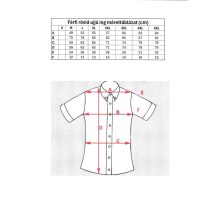 Wildebees Férfi rövid ujjú ing a hátán szellőző résszel WMA098