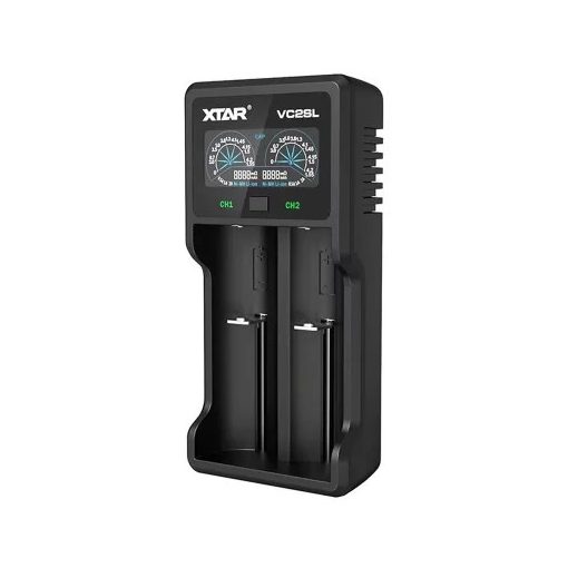 XTAR VC2SL univerzális két öblös töltő LCD 