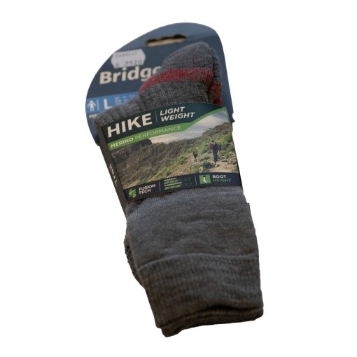 Bridgedale Zokni Trail HIKE LW Merino Perf. Boot 124 Grey Heather M