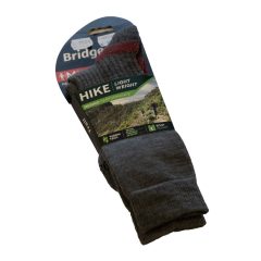   Bridgedale Zokni Trail HIKE LW Merino Perf. Boot 124 Grey Heather L (7101528M124)