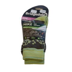   Bridgedale Zokni HIKE MW Merino Perf. Boot 120 barna/lime női M (7100936W120)