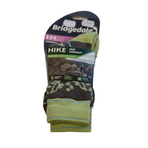 Bridgedale Zokni HIKE MW Merino Perf. Boot 120 barna/lime női M