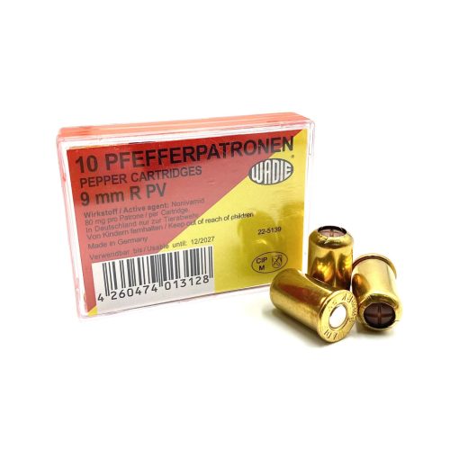 Wadie 9mm R PV Pepper (bors) gáz lőszer 10db/csom (4006)