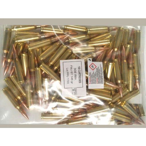 PPU .308 Win. / 9,4 g – 145 grs / VM – FMJ BT ( 100 db / Csomag )
