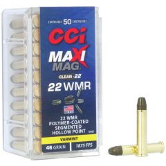 CCI .22 WinMag  Maxi-Mag Clean 46gr SHP