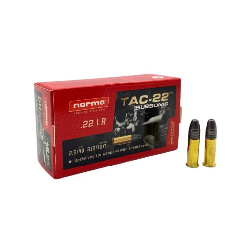 Norma 22 LR TAC-22 2,6g 40gr Subsonic