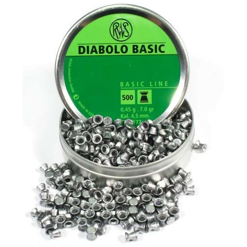 RWS Diabolo Basic 4,5mm léglövedék lapos 500/doboz